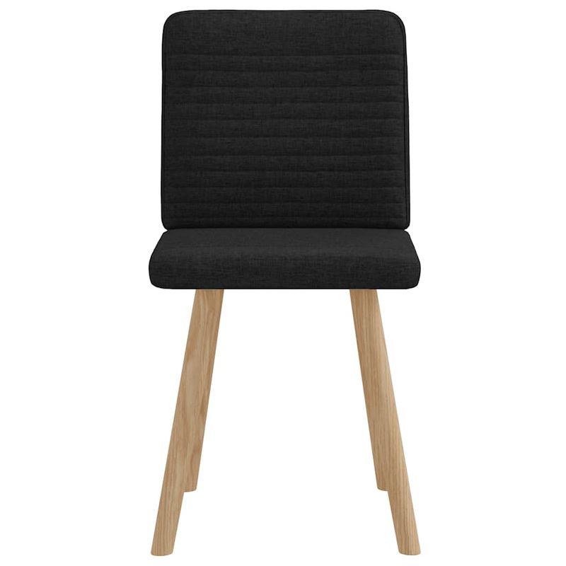 Casa si Gradina - Mobilier - Scaune si fotolii - Scaune - Scaune de bucatarie, 2 buc. negru, textil - Infinity.ro