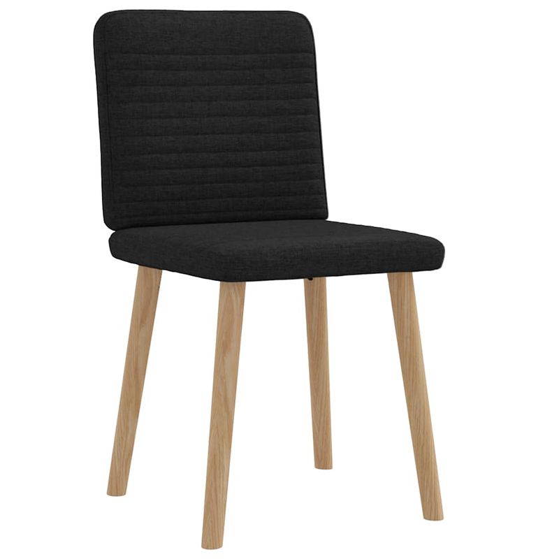 Casa si Gradina - Mobilier - Scaune si fotolii - Scaune - Scaune de bucatarie, 2 buc. negru, textil - Infinity.ro