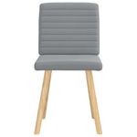 Casa si Gradina - Mobilier - Scaune si fotolii - Scaune - Scaune de bucatarie, 2 buc., gri deschis, material textil - Infinity.ro