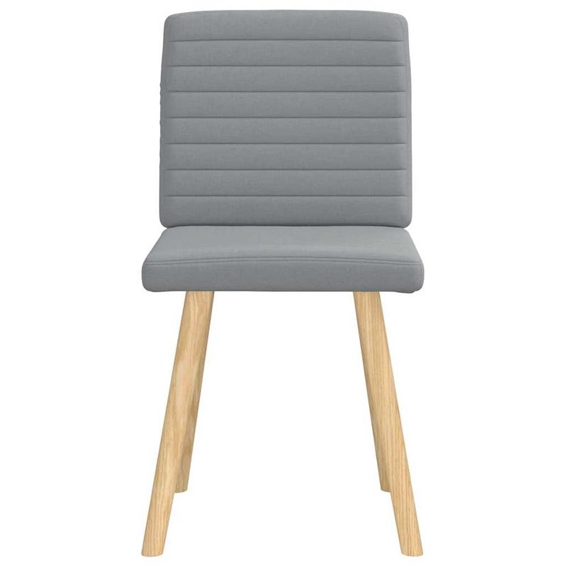 Casa si Gradina - Mobilier - Scaune si fotolii - Scaune - Scaune de bucatarie, 2 buc., gri deschis, material textil - Infinity.ro