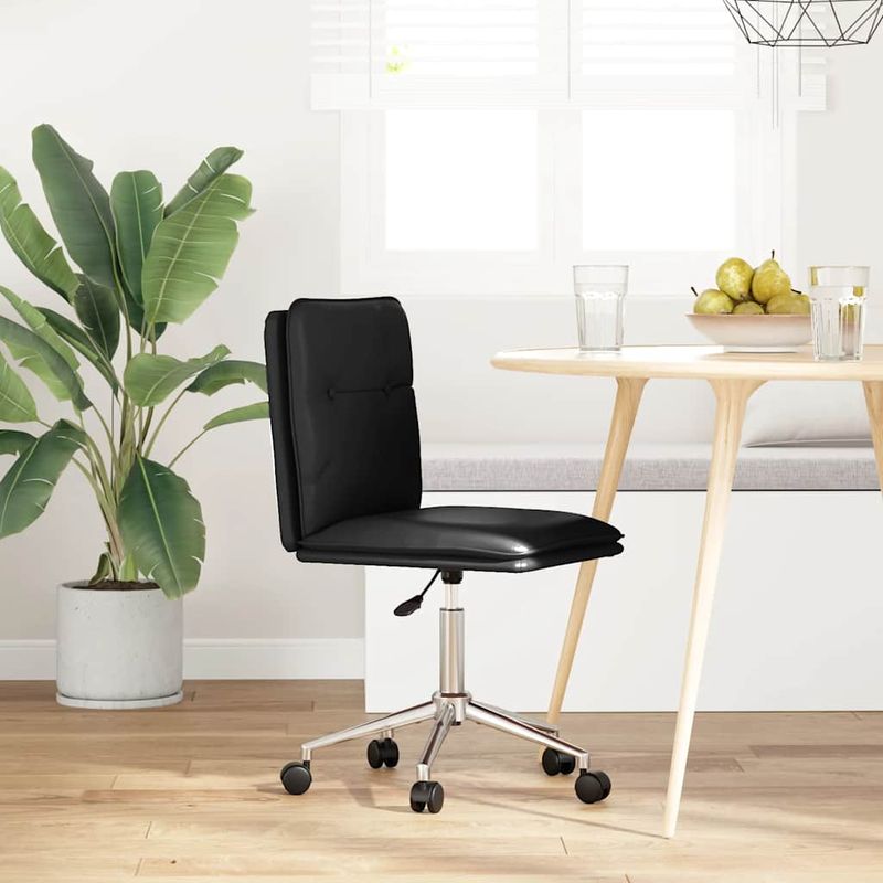 Casa si Gradina - Mobilier - Scaune si fotolii - Scaune - Scaun de bucatarie, negru, piele ecologica - Infinity.ro