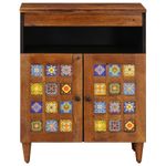 Casa si Gradina - Mobilier - Dulapuri si sifoniere - Dulapuri - Bufet cu usa castan 60 x 33,5 x 75 cm Lemn de mango solid - Infinity.ro