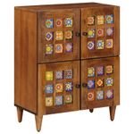 Casa si Gradina - Mobilier - Dulapuri si sifoniere - Dulapuri - Bufet cu usa castan 60 x 33,5 x 75 cm Lemn de mango solid - Infinity.ro