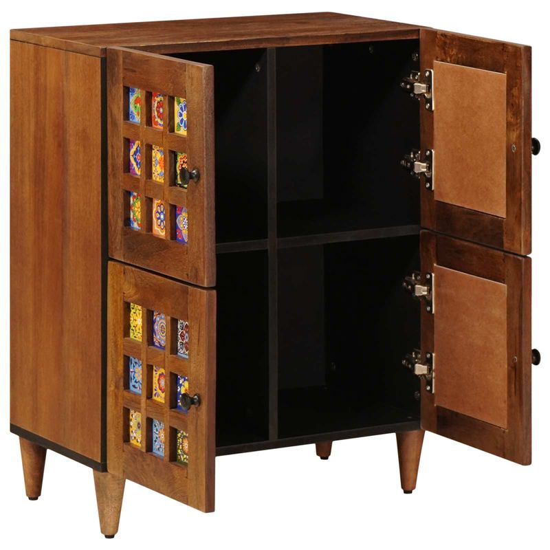 Casa si Gradina - Mobilier - Dulapuri si sifoniere - Dulapuri - Bufet cu usa castan 60 x 33,5 x 75 cm Lemn de mango solid - Infinity.ro