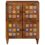 Casa si Gradina - Mobilier - Dulapuri si sifoniere - Dulapuri - Bufet cu usa castan 60 x 33,5 x 75 cm Lemn de mango solid - Infinity.ro