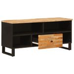 Casa si Gradina - Mobilier - Comode si corpuri - Comode - Cabinet TV cu raft Maro 100 x 33,5 x 46 cm Lemn de mango solid - Infinity.ro