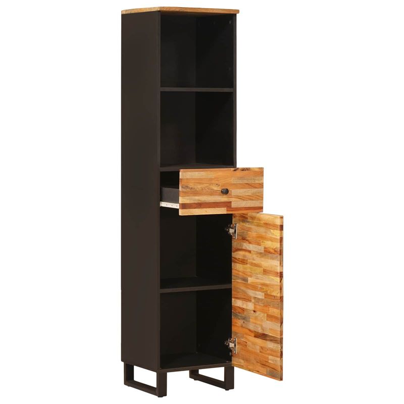 Casa si Gradina - Mobilier - Mobilier baie - Comode baie - Dulap de Baie natural 38 x 33,5 x 160 cm Lemn de mango solid - Infinity.ro