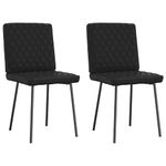 Casa si Gradina - Mobilier - Scaune si fotolii - Scaune - Scaune de bucatarie, 2 buc., negru, piele ecologica - Infinity.ro
