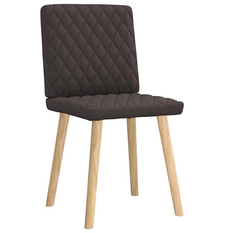 Casa si Gradina - Mobilier - Scaune si fotolii - Scaune - Scaune de masa, 2 buc., maro inchis, material textil - Infinity.ro