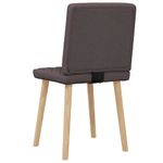 Casa si Gradina - Mobilier - Scaune si fotolii - Scaune - Scaune de masa, 2 buc., maro inchis, material textil - Infinity.ro