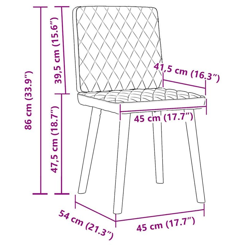 Casa si Gradina - Mobilier - Scaune si fotolii - Scaune - Scaune de masa, 2 buc., maro inchis, material textil - Infinity.ro