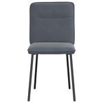 Casa si Gradina - Mobilier - Scaune si fotolii - Scaune - Scaune de bucatarie, 2 buc., gri inchis, catifea - Infinity.ro