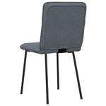 Casa si Gradina - Mobilier - Scaune si fotolii - Scaune - Scaune de bucatarie, 2 buc., gri inchis, catifea - Infinity.ro