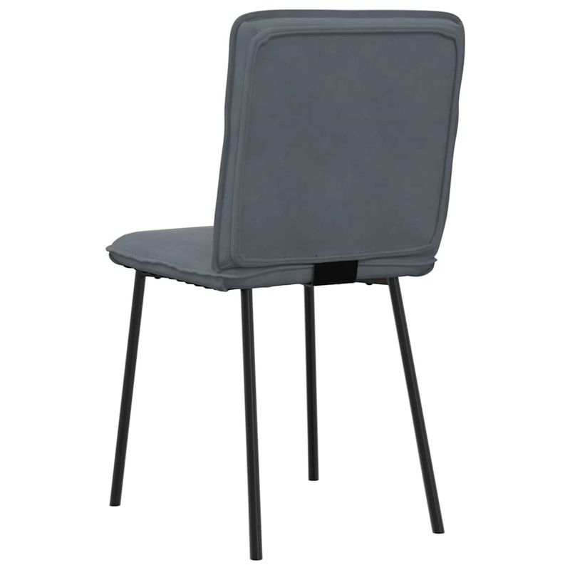 Casa si Gradina - Mobilier - Scaune si fotolii - Scaune - Scaune de bucatarie, 2 buc., gri inchis, catifea - Infinity.ro