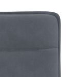 Casa si Gradina - Mobilier - Scaune si fotolii - Scaune - Scaune de bucatarie, 2 buc., gri inchis, catifea - Infinity.ro