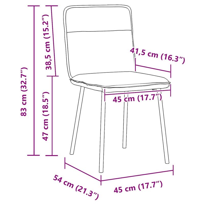 Casa si Gradina - Mobilier - Scaune si fotolii - Scaune - Scaune de bucatarie, 2 buc., gri inchis, catifea - Infinity.ro