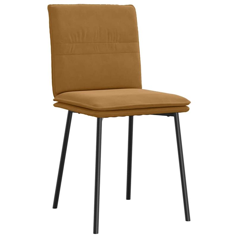 Casa si Gradina - Mobilier - Scaune si fotolii - Scaune - Scaune de bucatarie, 2 buc., maro, catifea - Infinity.ro