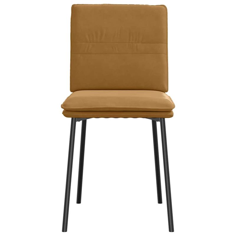Casa si Gradina - Mobilier - Scaune si fotolii - Scaune - Scaune de bucatarie, 2 buc., maro, catifea - Infinity.ro