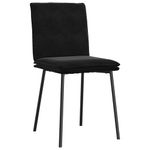 Casa si Gradina - Mobilier - Scaune si fotolii - Scaune - Scaune de bucatarie, 2 buc., negru, catifea - Infinity.ro
