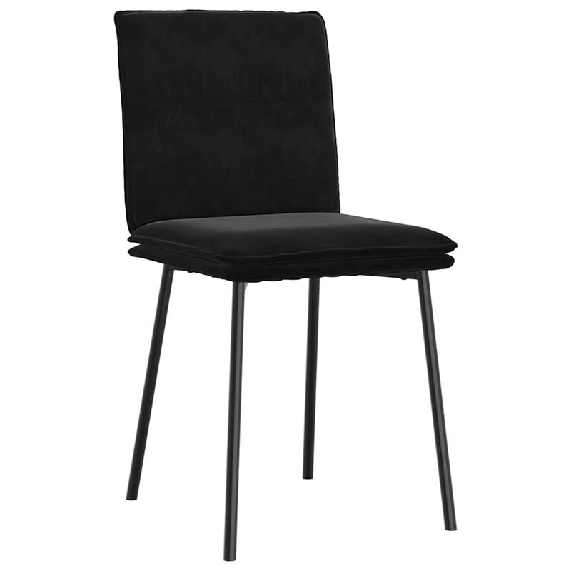 Casa si Gradina - Mobilier - Scaune si fotolii - Scaune - Scaune de bucatarie, 2 buc., negru, catifea - Infinity.ro
