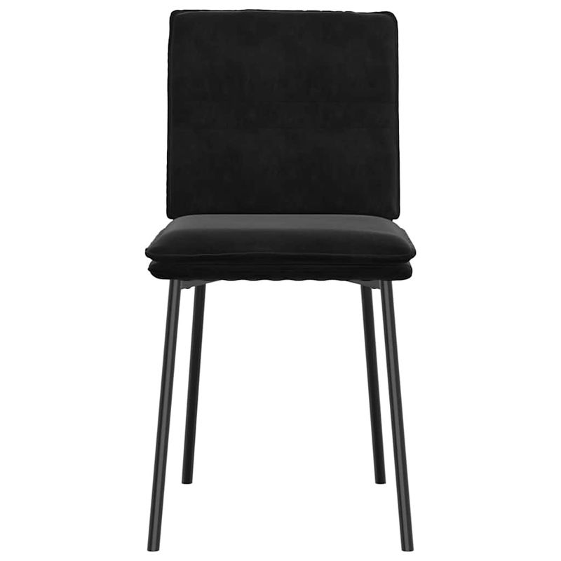 Casa si Gradina - Mobilier - Scaune si fotolii - Scaune - Scaune de bucatarie, 2 buc., negru, catifea - Infinity.ro