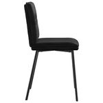 Casa si Gradina - Mobilier - Scaune si fotolii - Scaune - Scaune de bucatarie, 2 buc., negru, catifea - Infinity.ro