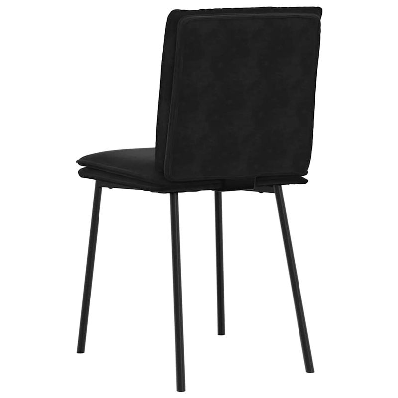 Casa si Gradina - Mobilier - Scaune si fotolii - Scaune - Scaune de bucatarie, 2 buc., negru, catifea - Infinity.ro