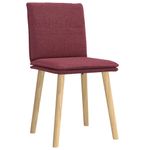 Casa si Gradina - Mobilier - Scaune si fotolii - Scaune - Scaune de bucatarie, 2 buc., rosu vin, material textil - Infinity.ro