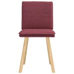 Casa si Gradina - Mobilier - Scaune si fotolii - Scaune - Scaune de bucatarie, 2 buc., rosu vin, material textil - Infinity.ro