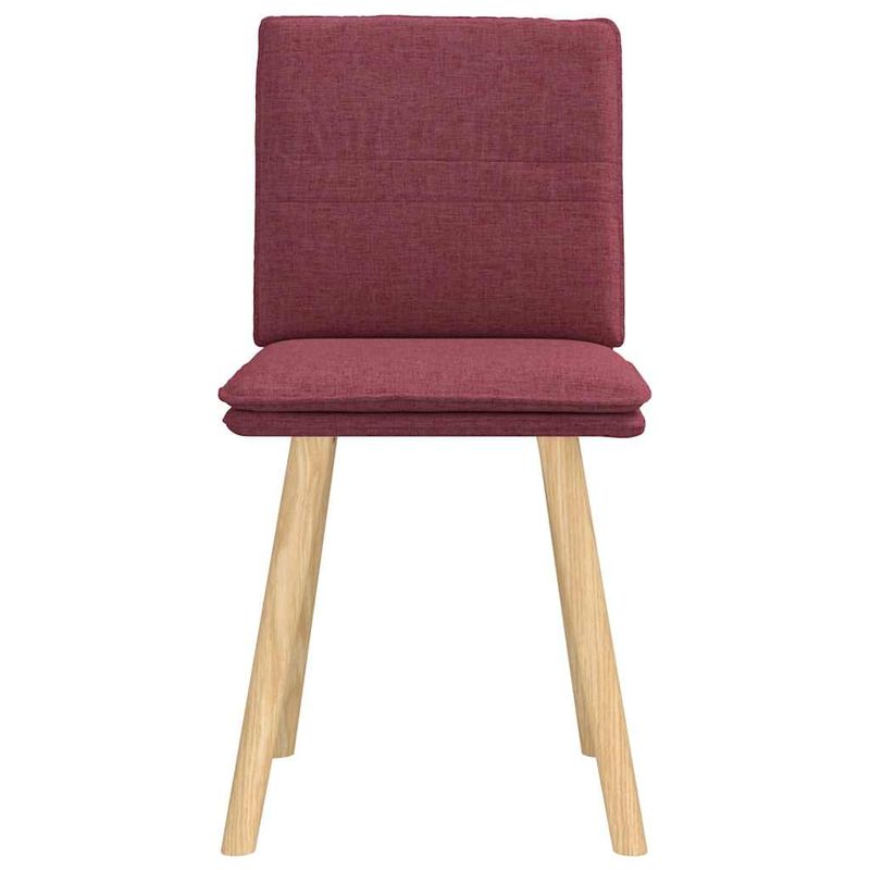 Casa si Gradina - Mobilier - Scaune si fotolii - Scaune - Scaune de bucatarie, 2 buc., rosu vin, material textil - Infinity.ro