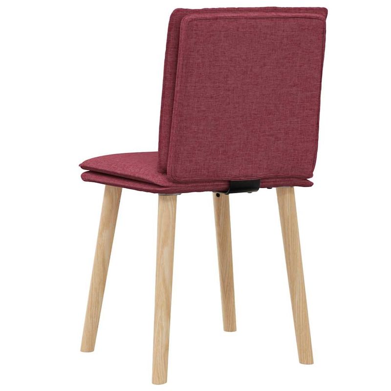 Casa si Gradina - Mobilier - Scaune si fotolii - Scaune - Scaune de bucatarie, 2 buc., rosu vin, material textil - Infinity.ro