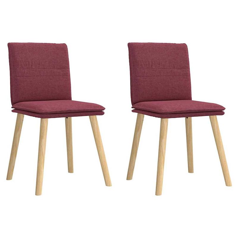 Casa si Gradina - Mobilier - Scaune si fotolii - Scaune - Scaune de bucatarie, 2 buc., rosu vin, material textil - Infinity.ro