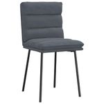 Casa si Gradina - Mobilier - Scaune si fotolii - Scaune - Scaune de bucatarie, 2 buc., gri inchis, catifea - Infinity.ro