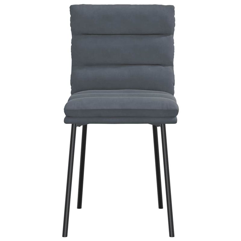 Casa si Gradina - Mobilier - Scaune si fotolii - Scaune - Scaune de bucatarie, 2 buc., gri inchis, catifea - Infinity.ro