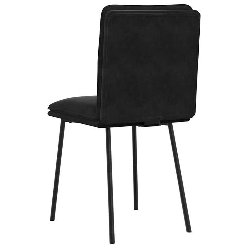 Casa si Gradina - Mobilier - Scaune si fotolii - Scaune - Scaune de bucatarie, 2 buc., negru, catifea - Infinity.ro