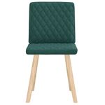 Casa si Gradina - Mobilier - Scaune si fotolii - Scaune - Scaune de bucatarie, 2 buc., verde inchis, material textil - Infinity.ro