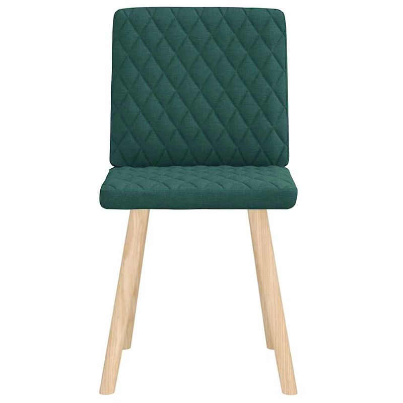Casa si Gradina - Mobilier - Scaune si fotolii - Scaune - Scaune de bucatarie, 2 buc., verde inchis, material textil - Infinity.ro
