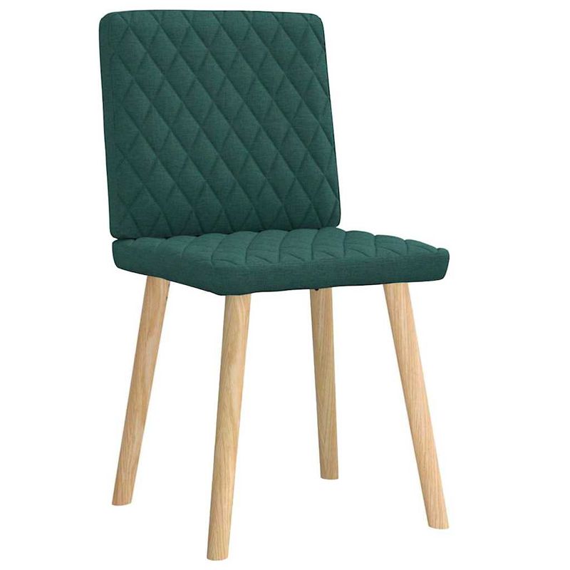 Casa si Gradina - Mobilier - Scaune si fotolii - Scaune - Scaune de bucatarie, 2 buc., verde inchis, material textil - Infinity.ro