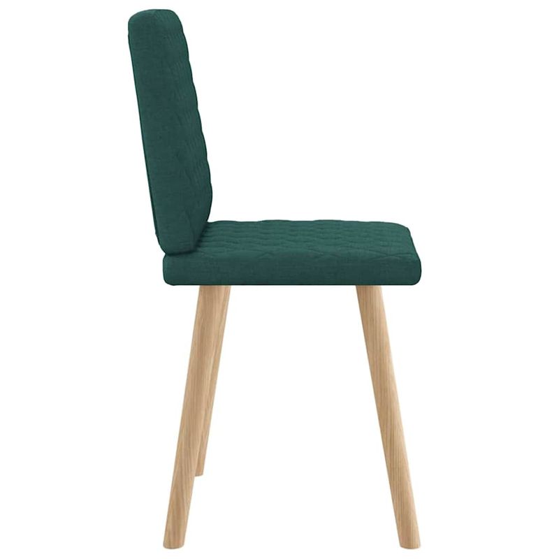 Casa si Gradina - Mobilier - Scaune si fotolii - Scaune - Scaune de bucatarie, 2 buc., verde inchis, material textil - Infinity.ro