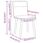 Casa si Gradina - Mobilier - Scaune si fotolii - Scaune - Scaune de bucatarie, 2 buc., albastru, textil - Infinity.ro