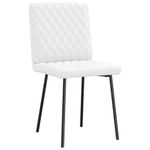 Casa si Gradina - Mobilier - Scaune si fotolii - Scaune - Scaune de bucatarie, 2 buc., alb, piele ecologica - Infinity.ro