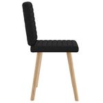 Casa si Gradina - Mobilier - Scaune si fotolii - Scaune - Scaune de bucatarie, 2 buc. negru, textil - Infinity.ro