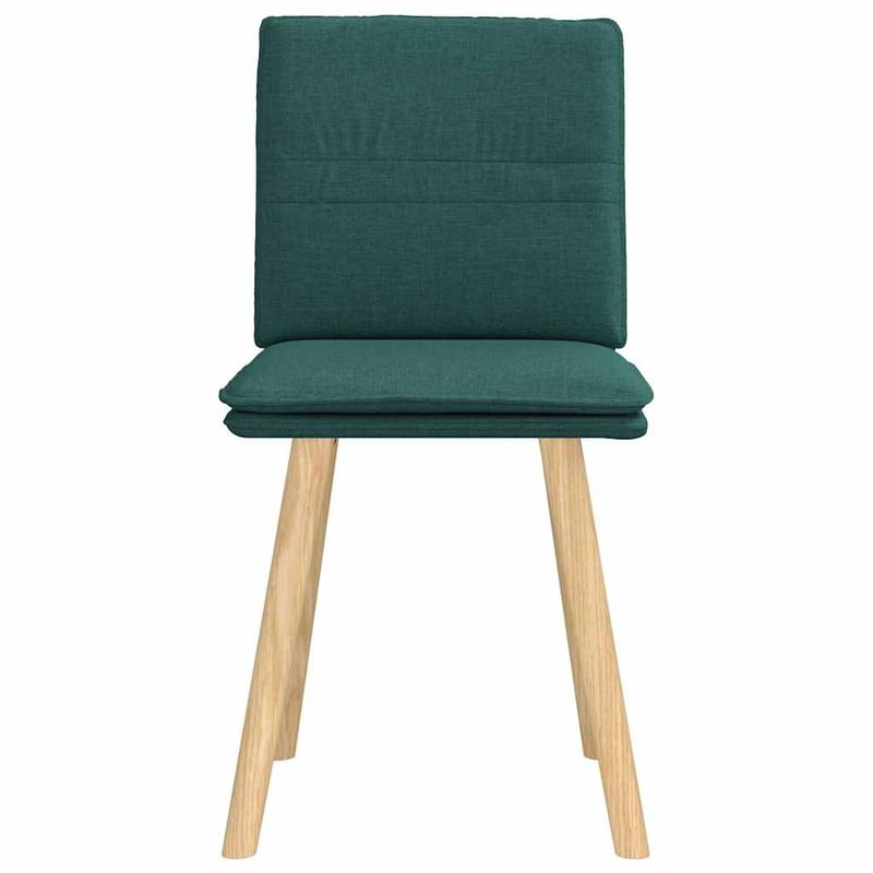 Casa si Gradina - Mobilier - Scaune si fotolii - Scaune - Scaune de bucatarie, 2 buc., verde inchis, material textil - Infinity.ro