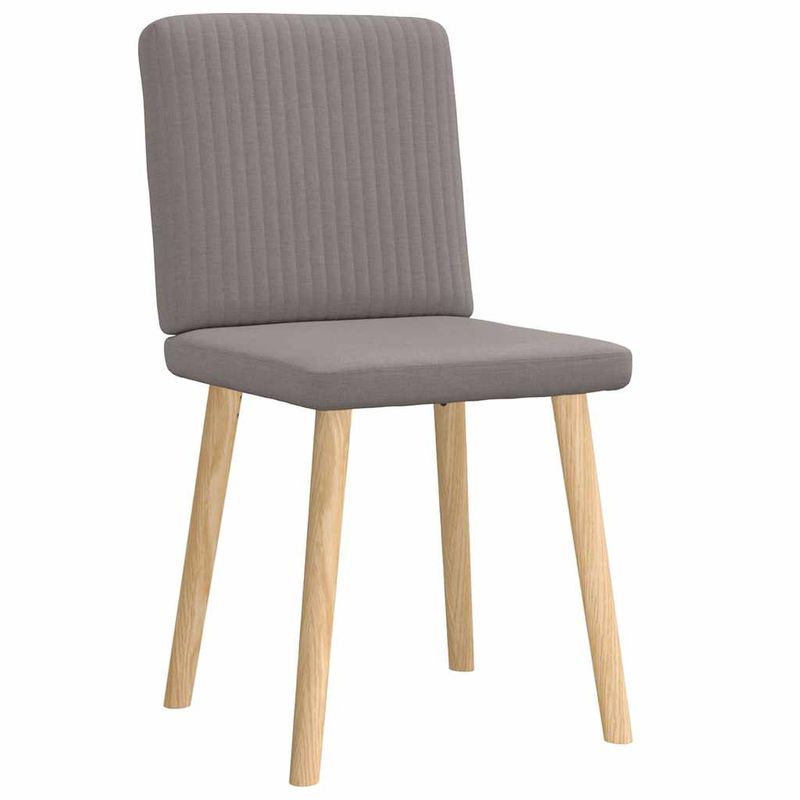 Casa si Gradina - Mobilier - Scaune si fotolii - Scaune - Scaune de bucatarie, 2 buc., gri taupe, material textil - Infinity.ro