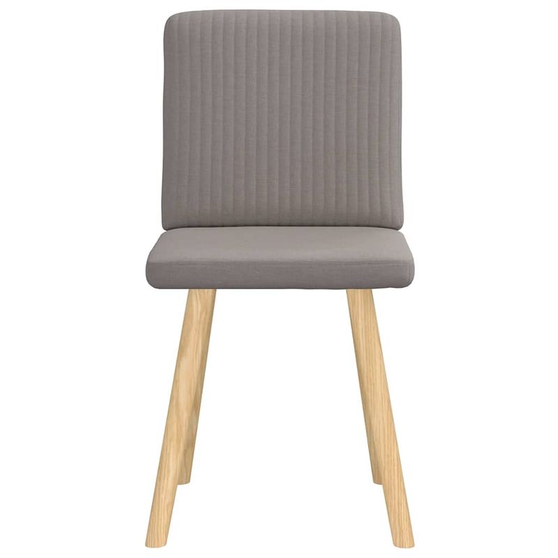 Casa si Gradina - Mobilier - Scaune si fotolii - Scaune - Scaune de bucatarie, 2 buc., gri taupe, material textil - Infinity.ro
