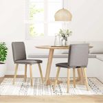 Casa si Gradina - Mobilier - Scaune si fotolii - Scaune - Scaune de bucatarie, 2 buc., gri taupe, material textil - Infinity.ro