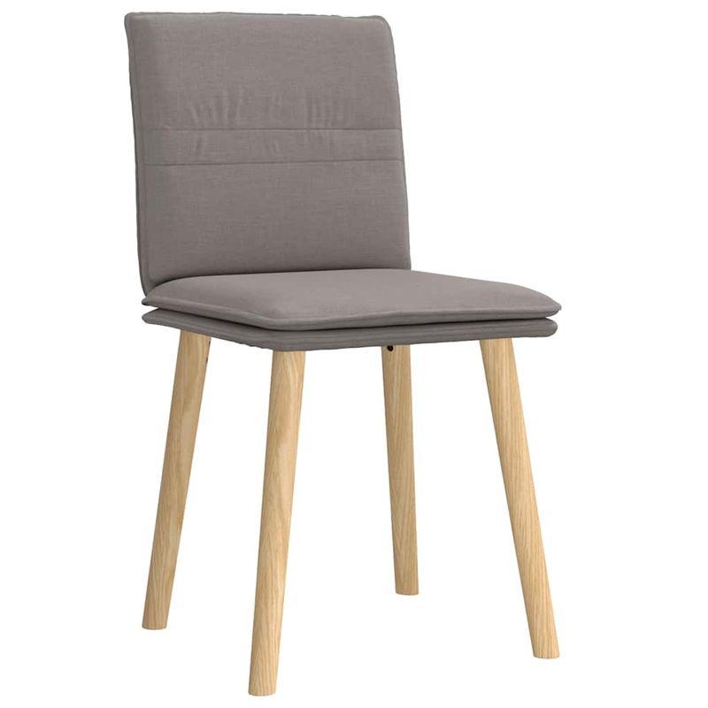 Casa si Gradina - Mobilier - Scaune si fotolii - Scaune - Scaune de bucatarie, 2 buc., gri taupe, material textil - Infinity.ro