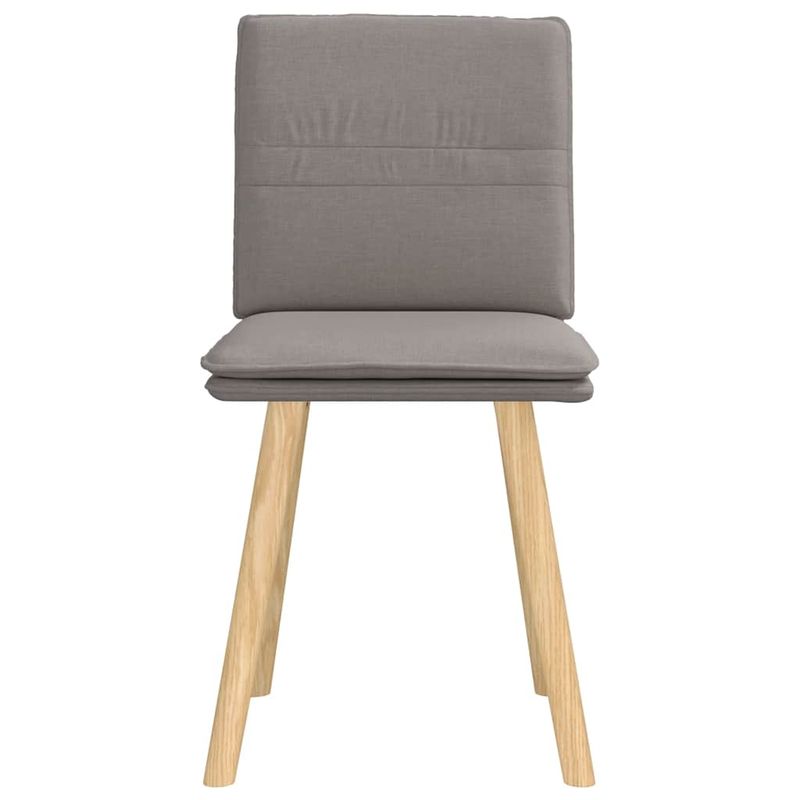 Casa si Gradina - Mobilier - Scaune si fotolii - Scaune - Scaune de bucatarie, 2 buc., gri taupe, material textil - Infinity.ro