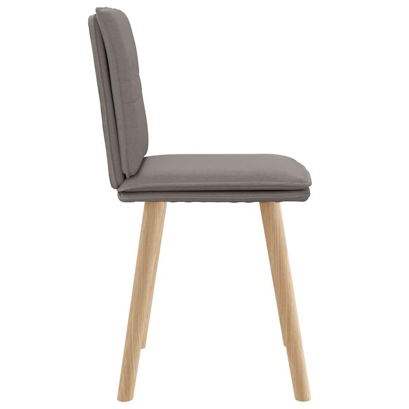 Casa si Gradina - Mobilier - Scaune si fotolii - Scaune - Scaune de bucatarie, 2 buc., gri taupe, material textil - Infinity.ro