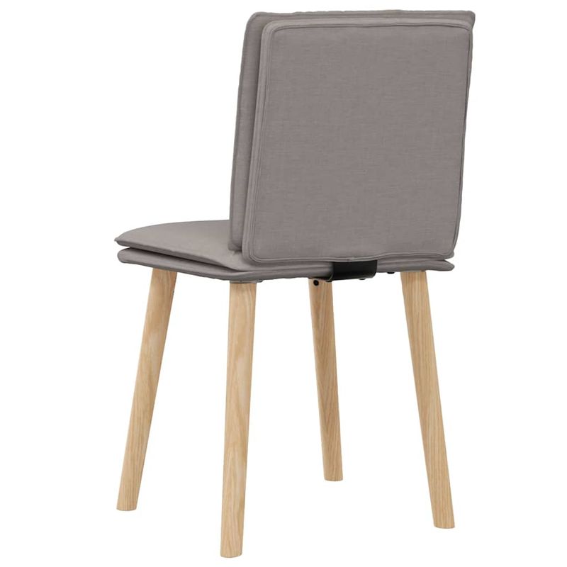 Casa si Gradina - Mobilier - Scaune si fotolii - Scaune - Scaune de bucatarie, 2 buc., gri taupe, material textil - Infinity.ro